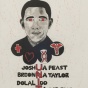 Zoom image: Andie Jairam, UNITE (Portrait of Barack Obama), 2021; charcoal, ink and watercolor on paper, 30 x 22 inches (original); Courtesy of the artist 
