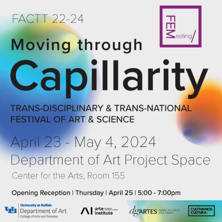 Moving Through Capillarity, exhibition poster. 