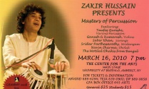 Poster from the Masters of Percussion program from March 16th, 2010. 