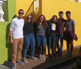 Zoom image: Students in Cape Town, South Africa on a Study Abroad trip.