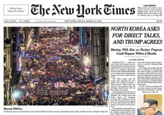 Zoom image: Student Elif Ege helped organize International Women&#39;s Day in Istanbul, photographed for the New York Times. 