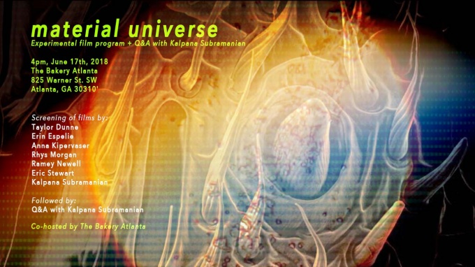 Material Universe poster. 