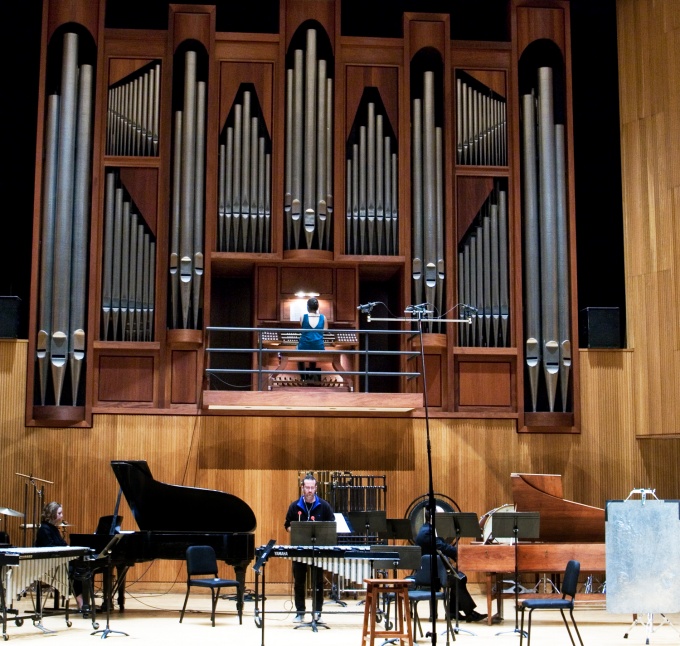 Composer and organist Su Lee performs at June in Buffalo with members of the Slee Sinfonietta. 