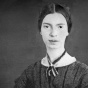 Digitally restored black-and-white daguerrotype of Emily Dickinson, c. early 1847. 