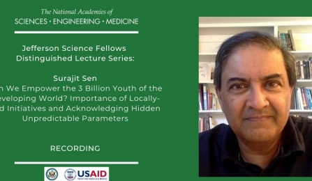 Professor Surajit Sen: Jefferson Science Fellow’s Distinguished Lecture Recording. 