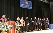Sociology faculty at graduation. 