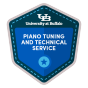 Piano Tuning and Technical Service Badge. 