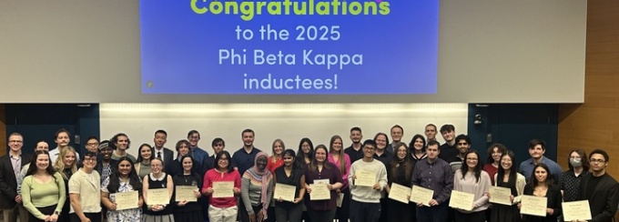 Phi Beta Kappa members. 