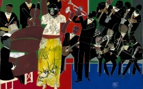 "Empress of the Blues" by Romare Bearden. 