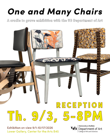 Zoom image: One and Many chairs exhibition poster