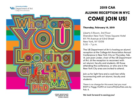 CAA Reception Postcard. 