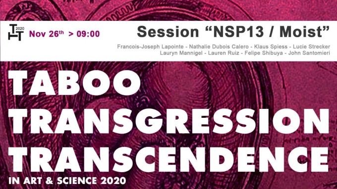 Taboo - Transgression - Transcendence in Art & Science conference poster. 