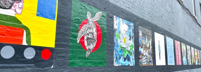 Mural image from Chippewa St. in Buffalo. 