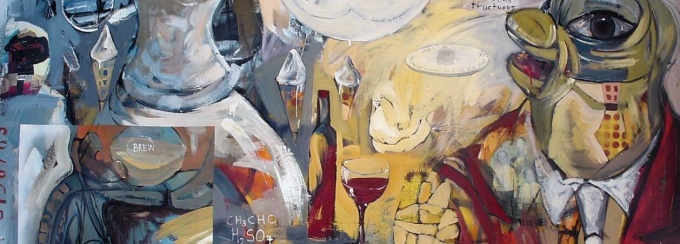 George Hughes, Fruition, 2003. Oil on canvas, 72 × 100 inches Courtesy of the artist. 