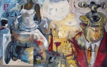 George Hughes, Fruition, 2003. Oil on canvas, 72 &times; 100 inches Courtesy of the artist. 