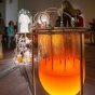Zoom image: &quot;Labor,&quot; by Paul Vanouse, UB art professor and director of the Coalesce Center for Biological Art, uses bacteria to manufacture the smell of human exertion. Photo: Douglas Levere 