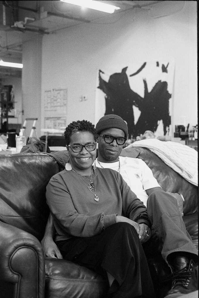 Tiffany Gaines, “Edreys and Alexa Joan Wajed” (2023), archival negative print, 8 x 10 inches (image courtesy Tiffany Gaines). 