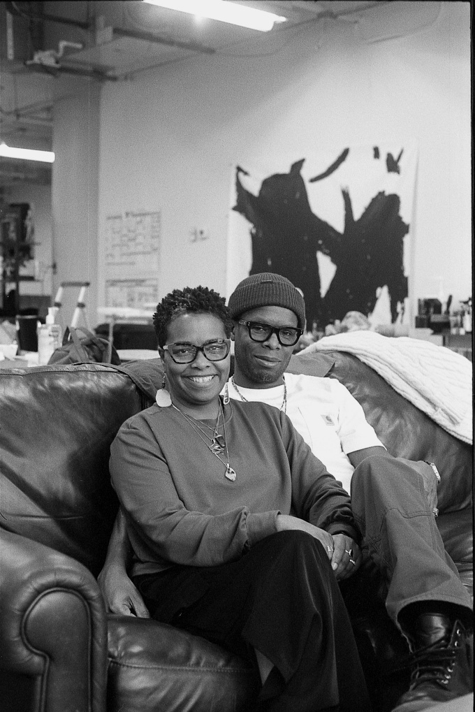 Tiffany Gaines, “Edreys and Alexa Joan Wajed” (2023), archival negative print, 8 x 10 inches (image courtesy Tiffany Gaines).