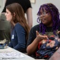 Zoom image: Student Art Sale, in the CFA Atrium. Organized by Kelly- Myers-Chunco, Instructor of ART422: Entrepeneurship for Creators Image Credit: Meredith Forrest Kulwicki 