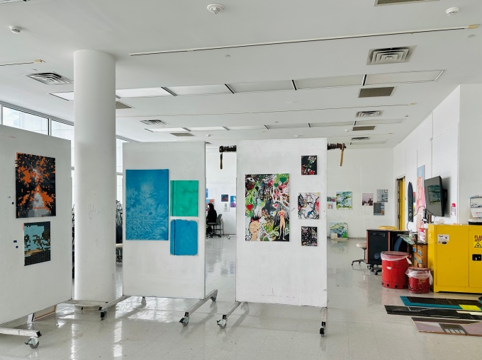 Zoom image: Center for the Arts Room 220, Advanced Painting Studio 