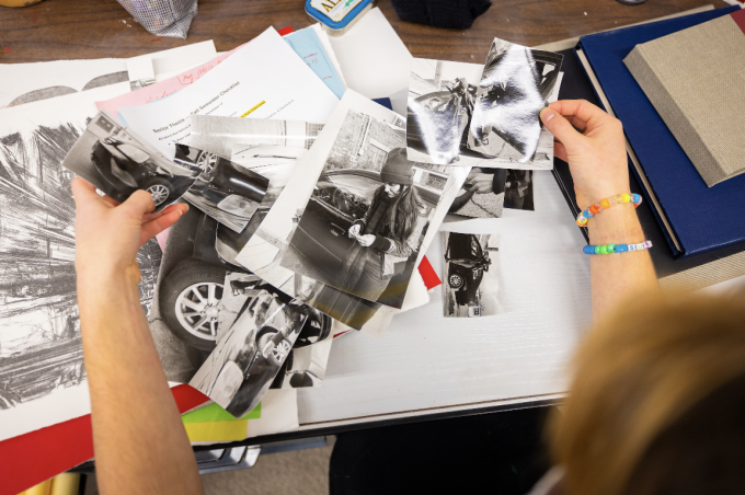 Zoom image: Gardner Astalos studio work detail. Photo: Douglas Levere 