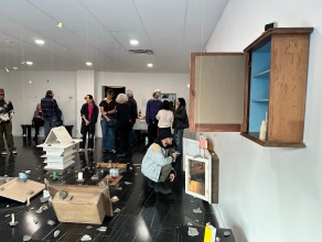 Zoom image: &ldquo;Bodily&rdquo;, reception at Gallery at Seneca, April 11, 2026. 