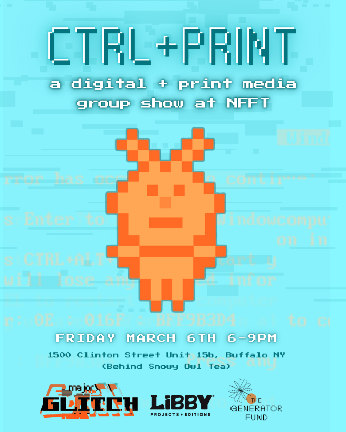 CTRL-Print exhibition poster.