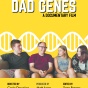 yellow background movie poster for Dad Genes: a documentary film. 