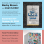 Zoom image: "Permanence" poster for work by Becky Brown and Joan Linder