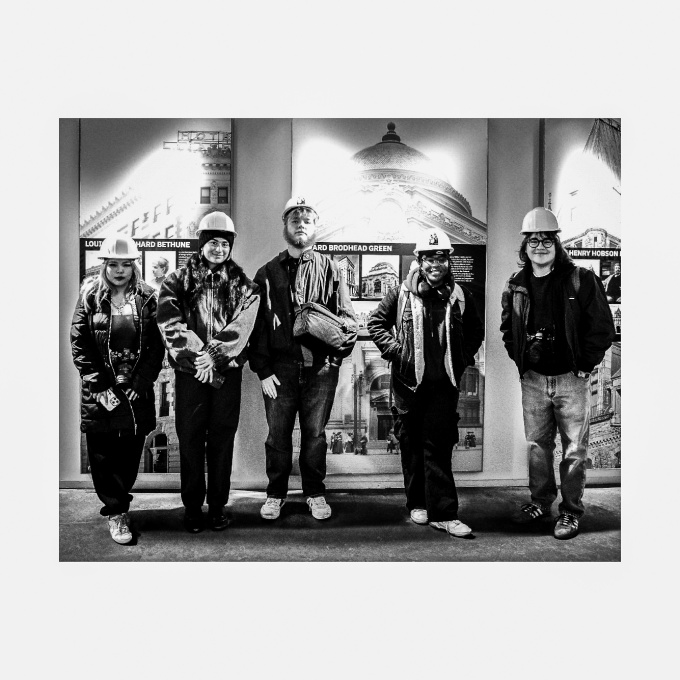 Zoom image: Lily Borer, Simone Tallchief, Thomas Walsh, Sydney Jackson, and Eric Maurice. 