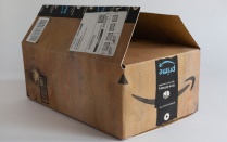 Hand drawn Amazon prime cardboard box. 