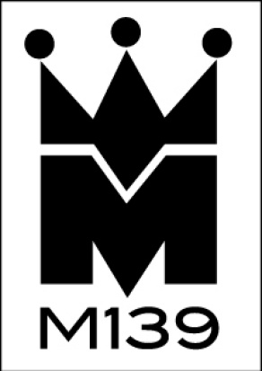 Carlos Mare, Mar139 logo icon, of a crown and letter "m" in black on a white background. 