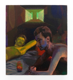 Zoom image: What Follows the Violence of Want ft. Untitled (No. 6), 2025 Acrylic and flashe on linen 14 x 16 inches 