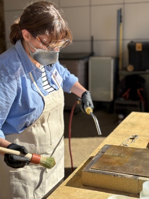 Zoom image: Testing contemporary bronze patination methods for use in outdoor sculpture 