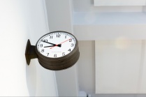 Zoom image: School Clock, 2024, Acrylic paint, screen print on paper 