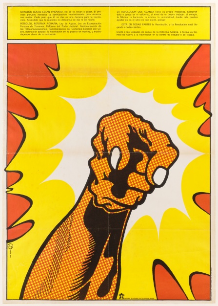 Zoom image: Jes&uacute;s Ruiz Durand (Peruvian, b. 1940), Grandes cosas est&aacute;n pasando (Big Things are Happening), 1968-1973; Offset lithograph on paper; Cooper Hewitt, Smithsonian Design Museum (2023-17-2) 
