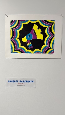 Zoom image: &quot;Vote&quot; print by Shirley Bassarath, Department of Art BFA Alumnus, 2024. 