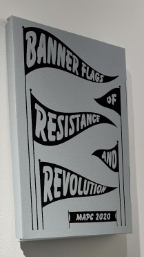 Zoom image: "Banner Flags of Resistance and Revolution", print exchange portfolio box.