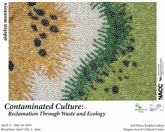 Zoom image: &quot;Wanderer Phenomenon&quot; exhibition poster by Ligia Sato. 