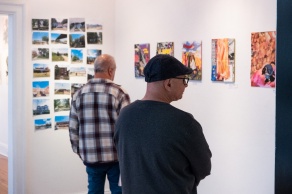 Zoom image: Drawings and collages by Isabelle Janssen. 