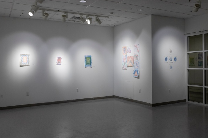 Zoom image: Desislava Furber's &quot;Kilim&quot;, installation view. Photo credit: Ligia Sato 