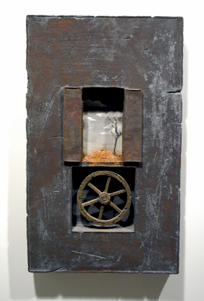 Zoom image: Scott Losi Treacherous Road / Desolated View, Ceramic, 27 x 16 x 3 in. Pioneer High Schoo 