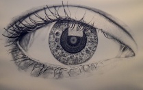 eyeball drawing. 