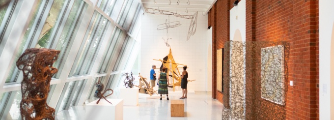 Vistors at the Anderson Gallery. 
