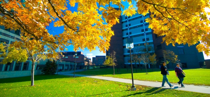 North Campus in Fall Photographer: Douglas Levere. 