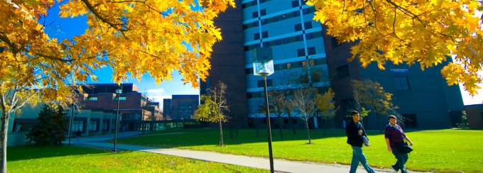 North Campus in Fall Photographer: Douglas Levere. 