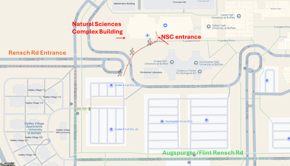 Zoom image: Map of UB North Campus