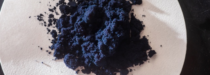 This midnight blue powder, MnCl3(OPPh3)2, provides scientists with a readily available source of manganese trichloride. 