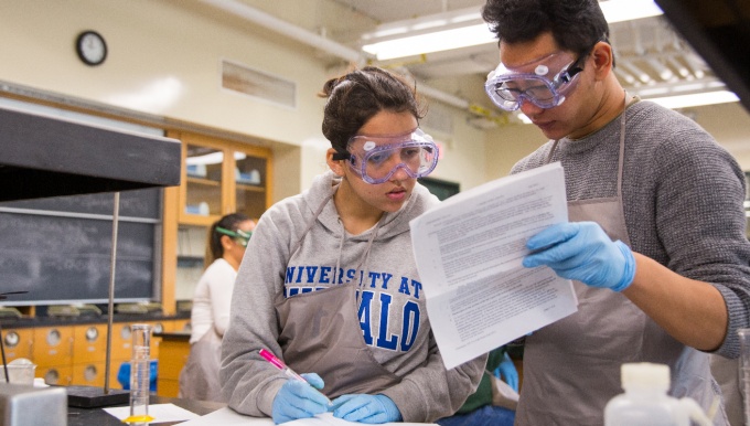 Chemistry 101 students.