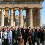 Students at the Paestum. 